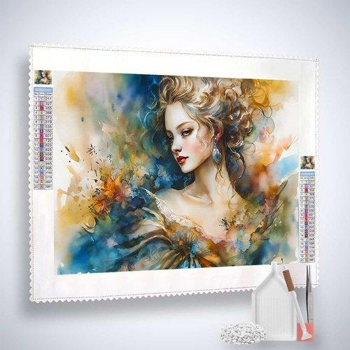 AB Diamond Painting - Abstrakte Frau im Kleid