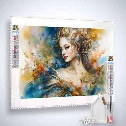 AB Diamond Painting - Abstract Woman in Dress