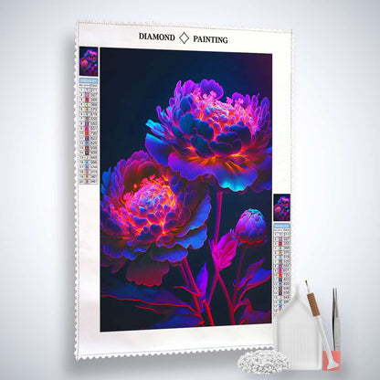 AB Diamond Painting - Fleurs rayonnantes