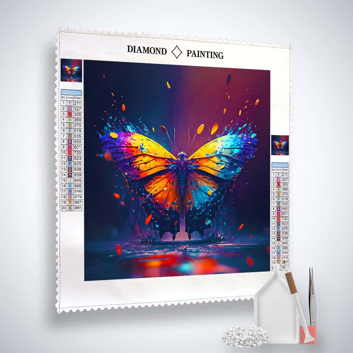 AB Diamond Painting - Butterfly Colorful