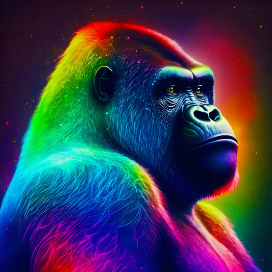 AB Diamond Painting - Neon Gorilla