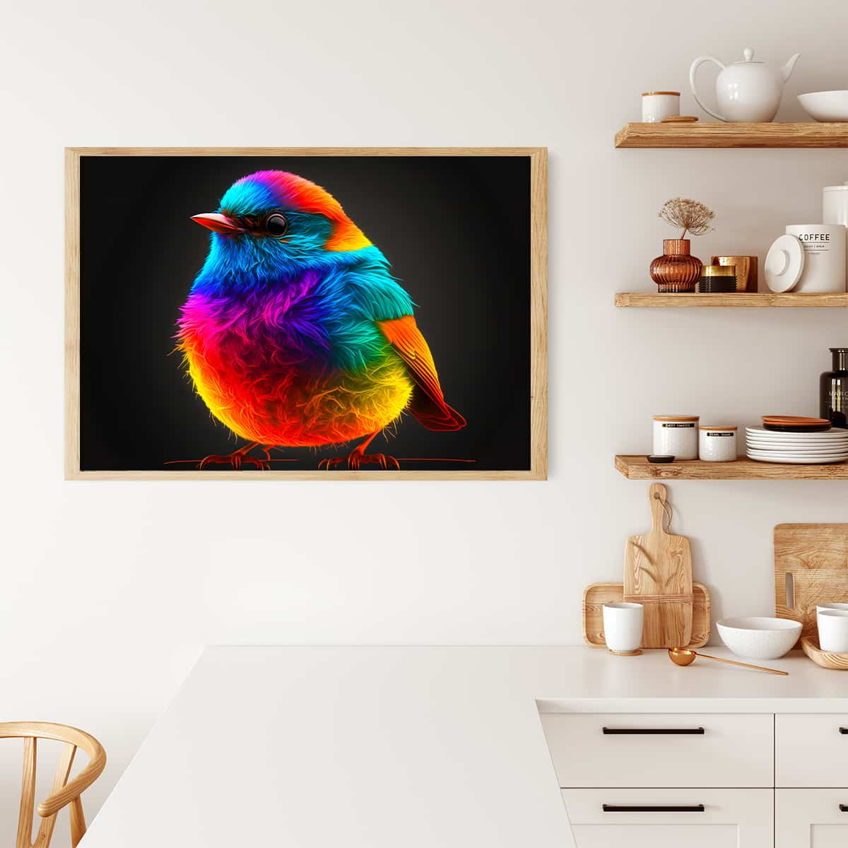 AB Diamond Painting - Neon Budgie