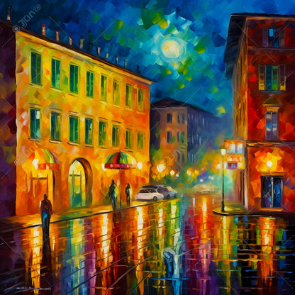 AB Diamond Painting - Italien bei Nacht