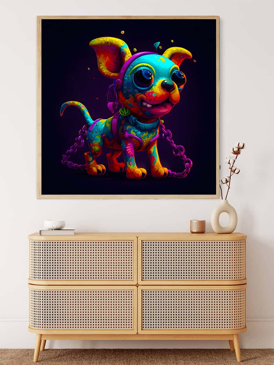 AB Diamond Painting - Neon Puppy