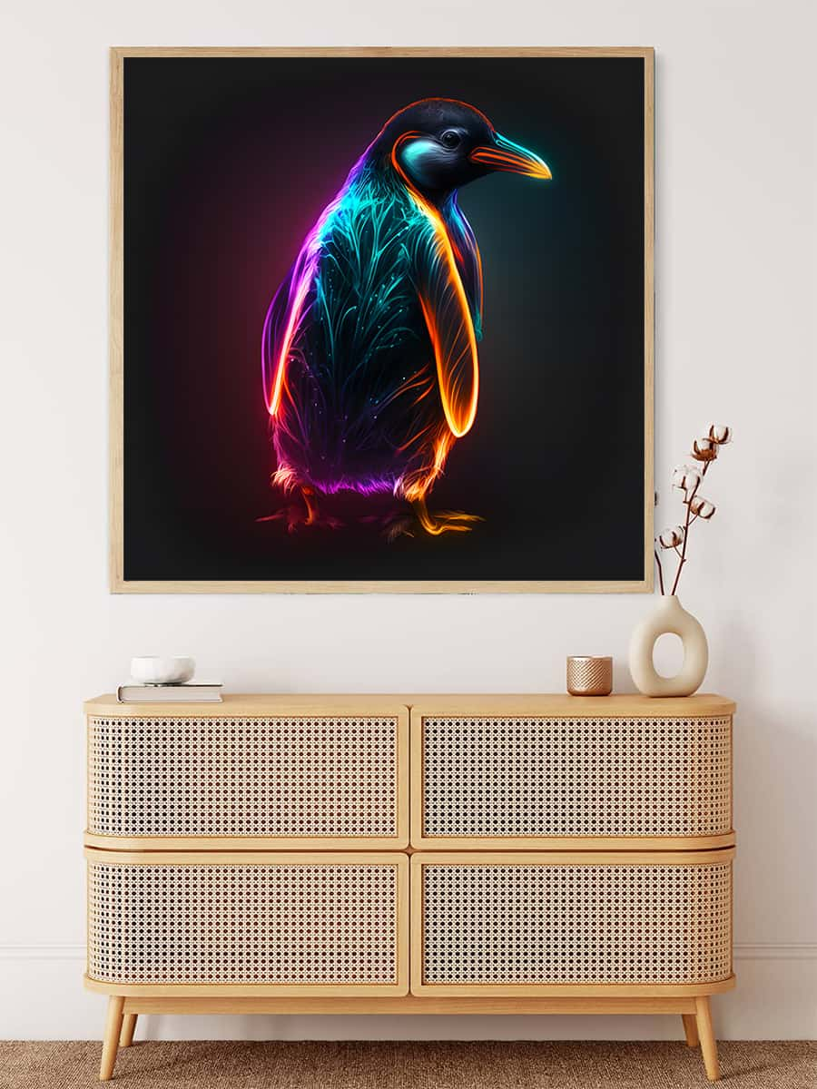 AB Diamond Painting - Neon Penguin