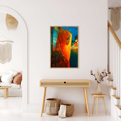 AB Diamond Painting - Woman in Orange