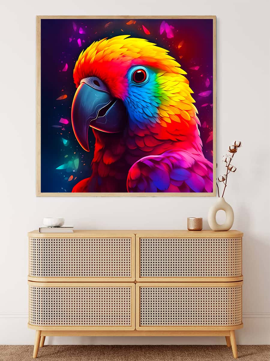 AB Diamond Painting - Parrot Frontal Colorful