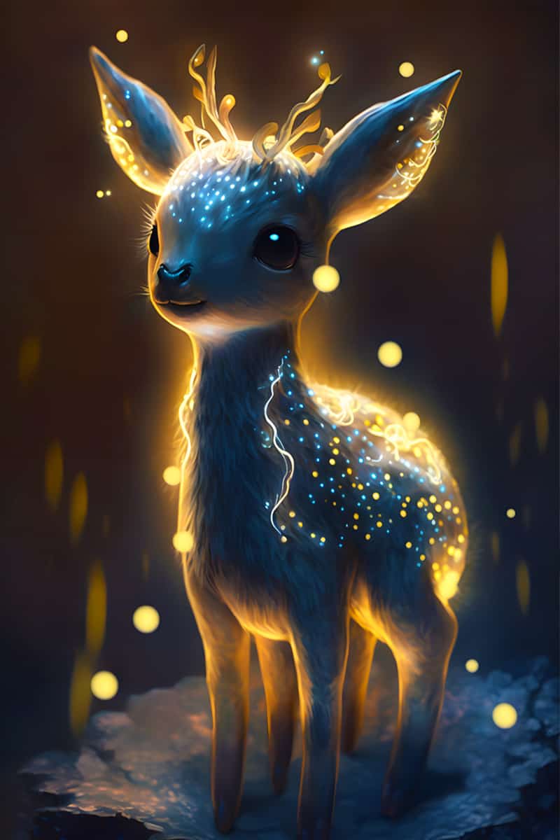 Peinture diamant AB - Cerf des lumières