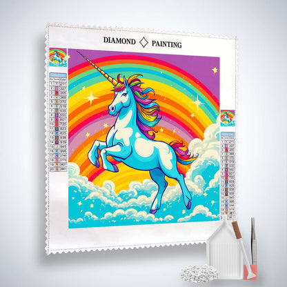 AB Diamond Painting - Licorne colorée