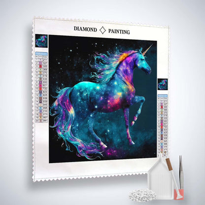 AB Diamond Painting - Proud Colorful Unicorn