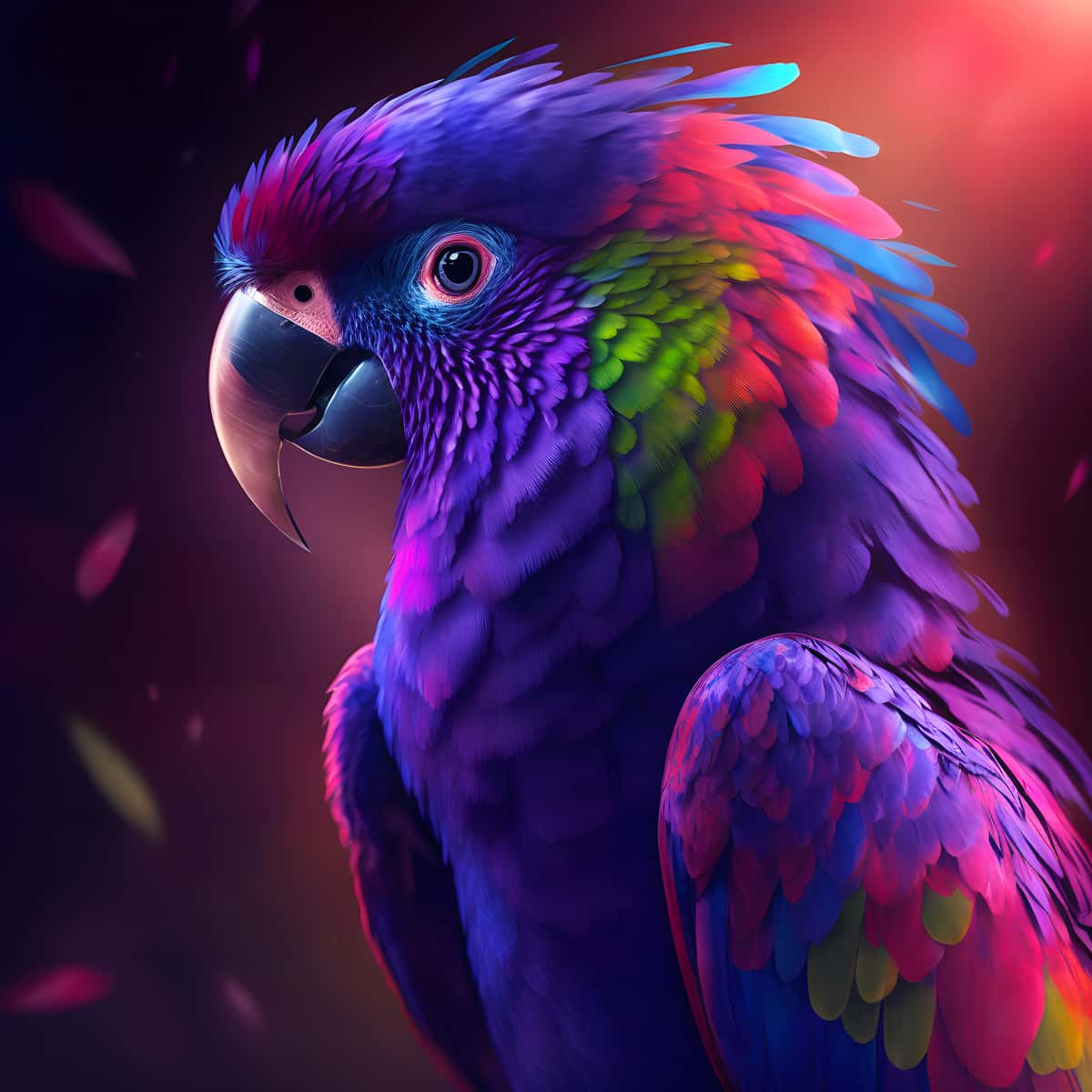 AB Diamond Painting - Parrot Purple