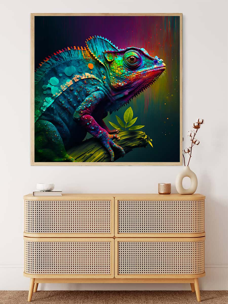 AB Diamond Painting - Magnificent Chameleon