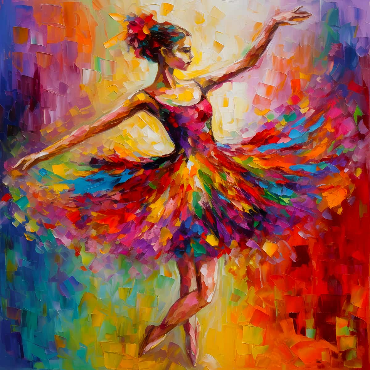 AB Diamond Painting - Color Dance Woman