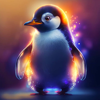 AB Diamond Painting - Glowing Penguin