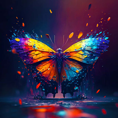 AB Diamond Painting - Butterfly Colorful