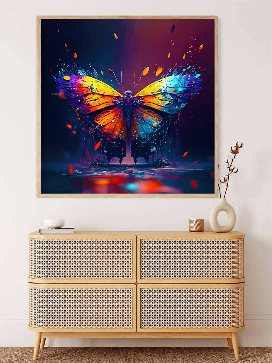 AB Diamond Painting - Butterfly Colorful