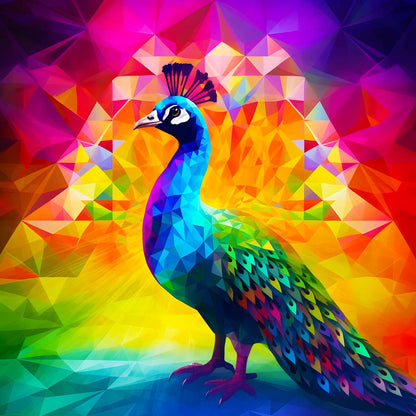 AB Diamond Painting - Diamant Pfau